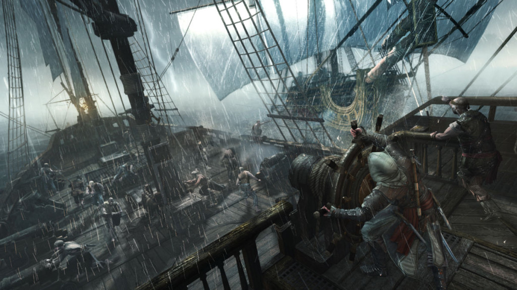 ship battle from assassins creed 4 black flag