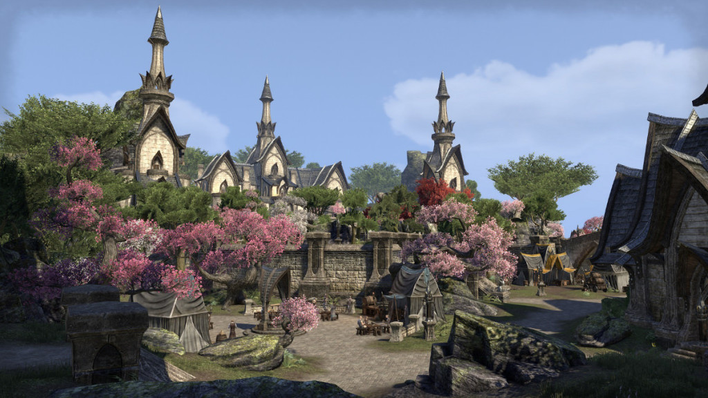 small city from MMORPG the elder scrolls online