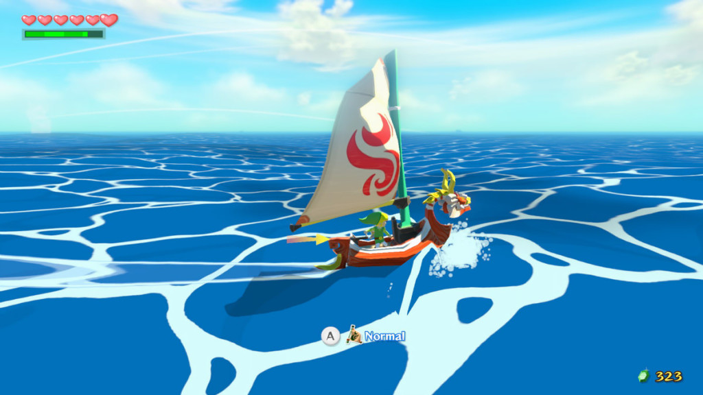 screenshot from the legend of zelda the windwaker HD remake